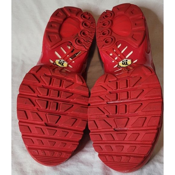 Nike Air Max Plus University Red Chile Red Used Size 6Y No Box - Picture 4 of 7